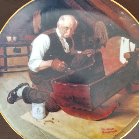 Norman Rockwell Plate - Picture 2 of 4